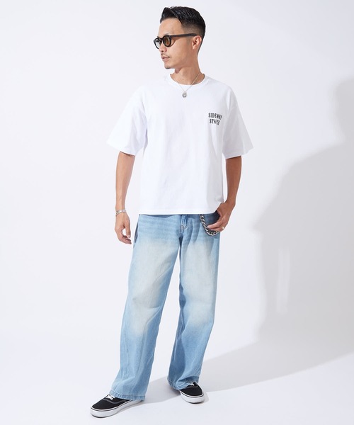 En serio TOKYO(エンソリオトーキョー)の「【SIDEWAYSTANCE】カラフルスカル半袖Tシャツ 70804(Tシャツ/カットソー・メンズ・ブラック/ホワイト・LARGE/SMALL)」の5枚目の写真