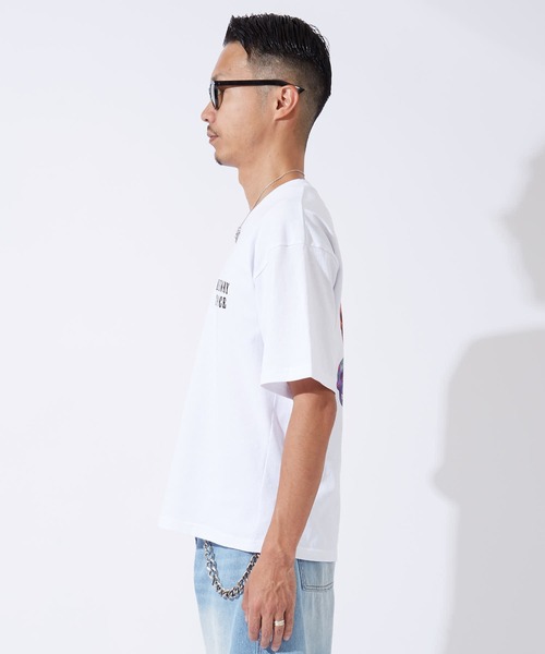 En serio TOKYO(エンソリオトーキョー)の「【SIDEWAYSTANCE】カラフルスカル半袖Tシャツ 70804(Tシャツ/カットソー・メンズ・ブラック/ホワイト・LARGE/SMALL)」の10枚目の写真