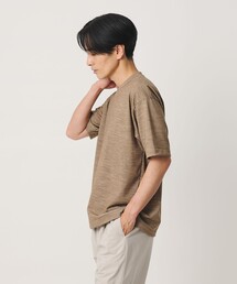 ウール テクスチャード クルーネック Tシャツ