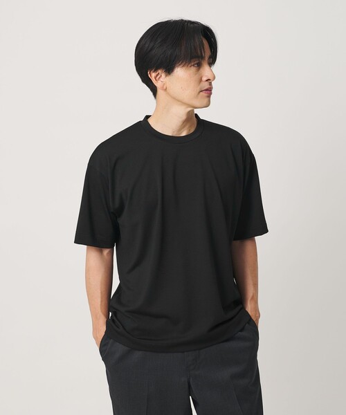 BEAUTY&YOUTH UNITED ARROWS(ビューティーアンドユースユナイテッドアローズ)の「ウール テクスチャード クルーネック Tシャツ(Tシャツ/カットソー・メンズ・ダークグレー/ブラック/ベージュ・M/XL/L/S)」の18枚目の写真