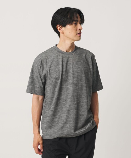 BEAUTY&YOUTH UNITED ARROWS(ビューティーアンドユースユナイテッドアローズ)の「ウール テクスチャード クルーネック Tシャツ(Tシャツ/カットソー・メンズ・ダークグレー/ブラック/ベージュ・M/XL/L/S)」の19枚目の写真