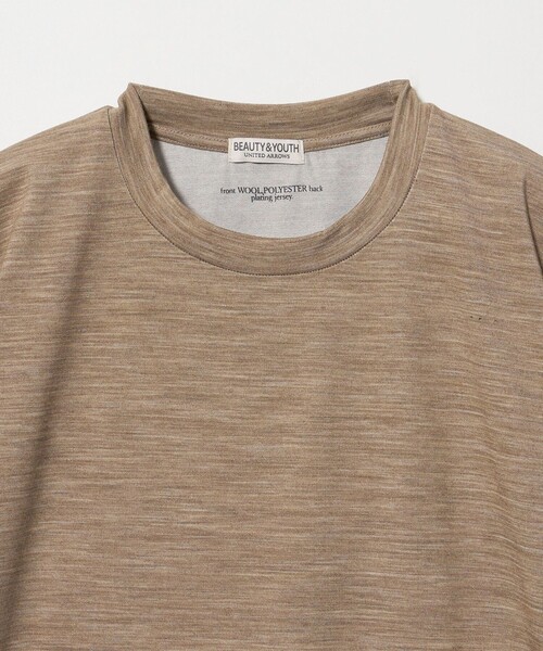 BEAUTY&YOUTH UNITED ARROWS(ビューティーアンドユースユナイテッドアローズ)の「ウール テクスチャード クルーネック Tシャツ(Tシャツ/カットソー・メンズ・ダークグレー/ブラック/ベージュ・M/XL/L/S)」の5枚目の写真