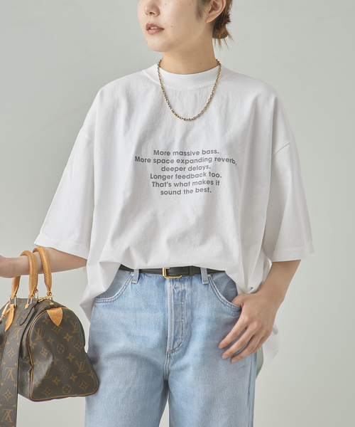 POET MEETS DUBWISE(ポエットミーツダブワイズ)の「《追加》POET MEETS DUBWISE 別注LOOSE FIT Tシャツ(Tシャツ/カットソー・レディース・ホワイト/ブラック系その他・FREE)」の20枚目の写真
