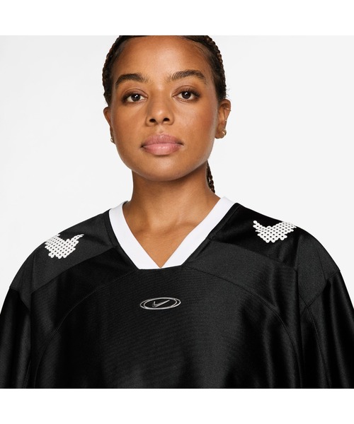 NIKE（ナイキ）の「NIKE/ナイキ WS ｽﾄﾘｰﾄ GFX ｼﾞｬｰｼﾞｰ（Tシャツ/カットソー・レディース・ブラック/ホワイト・L/M/S/XL）」の6枚目の写真