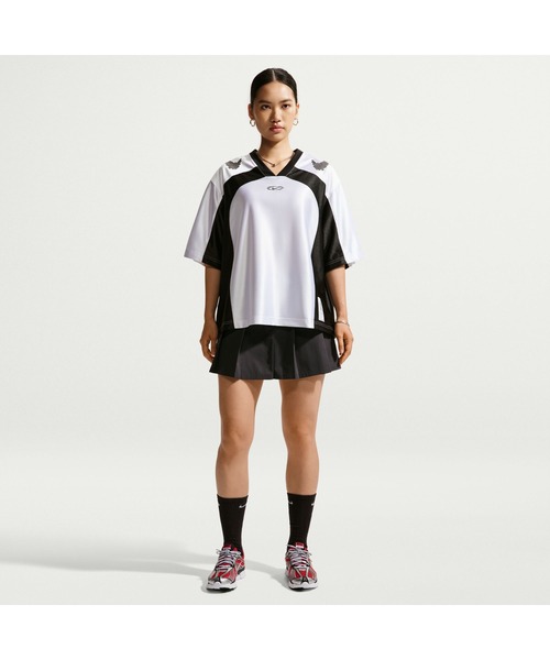 NIKE（ナイキ）の「NIKE/ナイキ WS ｽﾄﾘｰﾄ GFX ｼﾞｬｰｼﾞｰ（Tシャツ/カットソー・レディース・ブラック/ホワイト・L/M/S/XL）」の8枚目の写真