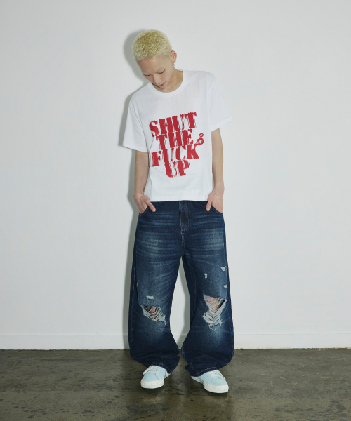 SCALLYWAG（スカリーワグ）の「LIPS クロップTシャツ[ホワイト]（Tシャツ/カットソー・レディース・その他・MEDIUM/LARGE/SMALL）」の5枚目の写真
