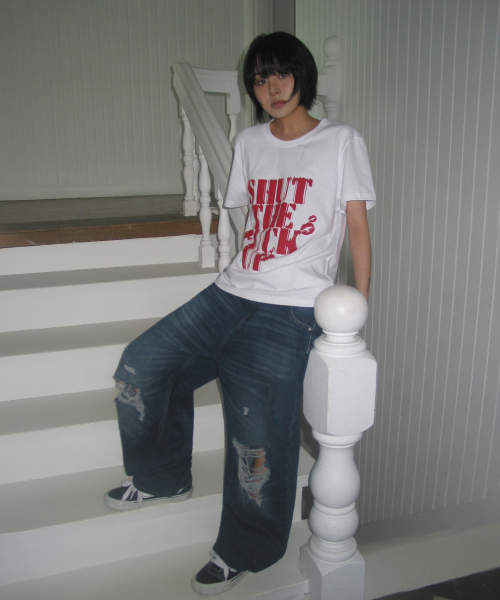 SCALLYWAG（スカリーワグ）の「LIPS クロップTシャツ[ホワイト]（Tシャツ/カットソー・レディース・その他・MEDIUM/LARGE/SMALL）」の10枚目の写真
