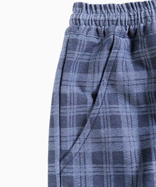 SAINTPAIN（セイントペイン）の「SP タータンチェックワイドバンディングバミューダデニムパンツブルー（その他パンツ・レディース・その他・FREE）」の3枚目の写真