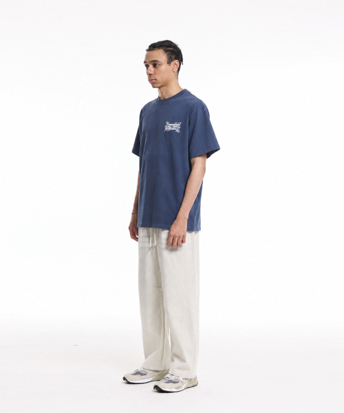 CREAM SODA LAB(クリームソーダラボ)の「シーアルエスディーエル スモールロゴガーメントダイングピグメント半袖Tシャツ スティールブルー ホワイト(Tシャツ/カットソー・メンズ・その他・LARGE/X-LARGE)」の3枚目の写真