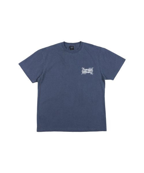 CREAM SODA LAB(クリームソーダラボ)の「シーアルエスディーエル スモールロゴガーメントダイングピグメント半袖Tシャツ スティールブルー ホワイト(Tシャツ/カットソー・メンズ・その他・LARGE/X-LARGE)」の6枚目の写真