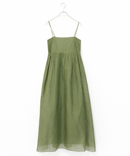Marilyn Moon(マリリンムーン)の「sheer starched cotton 2way cami skirt(スカート・レディース・オフホワイト/ブラック/オリーブ・FREE)」の3枚目の写真