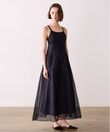 sheer starched cotton 2way cami skirt
