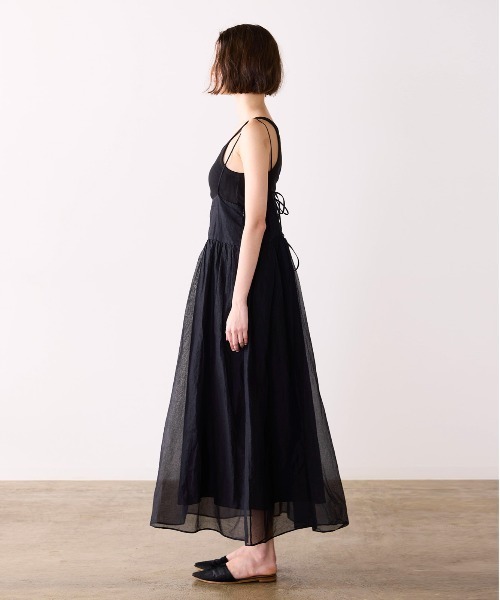 Marilyn Moon(マリリンムーン)の「sheer starched cotton 2way cami skirt(スカート・レディース・オフホワイト/ブラック/オリーブ・FREE)」の14枚目の写真