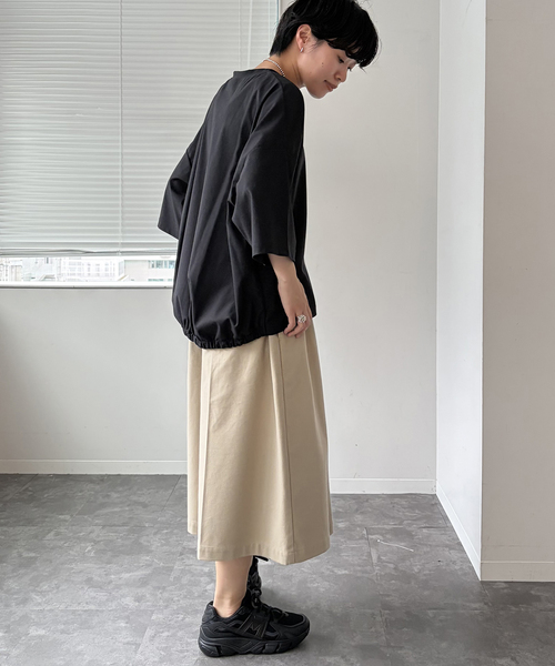 JOURNAL STANDARD LUXE(ジャーナルスタンダード ラックス)の「トリコットバルーンプルオーバー(Tシャツ/カットソー・レディース・ライトグレー/ブラック・FREE)」の7枚目の写真