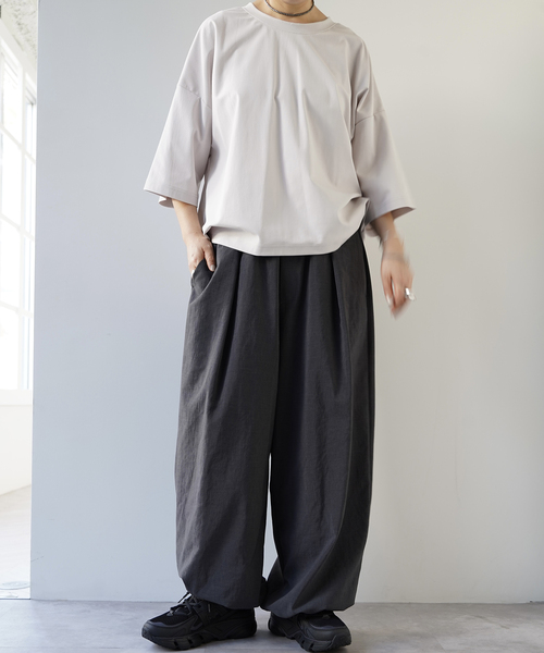 JOURNAL STANDARD LUXE(ジャーナルスタンダード ラックス)の「トリコットバルーンプルオーバー(Tシャツ/カットソー・レディース・ライトグレー/ブラック・FREE)」の10枚目の写真