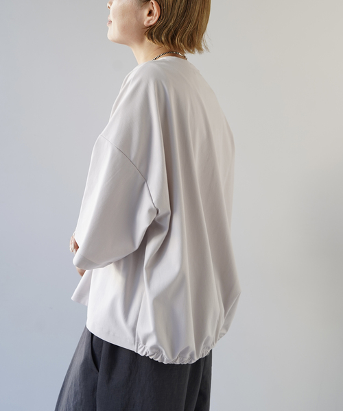JOURNAL STANDARD LUXE(ジャーナルスタンダード ラックス)の「トリコットバルーンプルオーバー(Tシャツ/カットソー・レディース・ライトグレー/ブラック・FREE)」の11枚目の写真