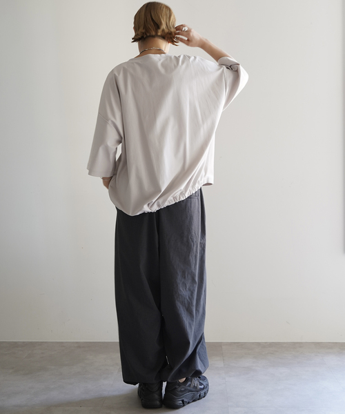 JOURNAL STANDARD LUXE(ジャーナルスタンダード ラックス)の「トリコットバルーンプルオーバー(Tシャツ/カットソー・レディース・ライトグレー/ブラック・FREE)」の12枚目の写真