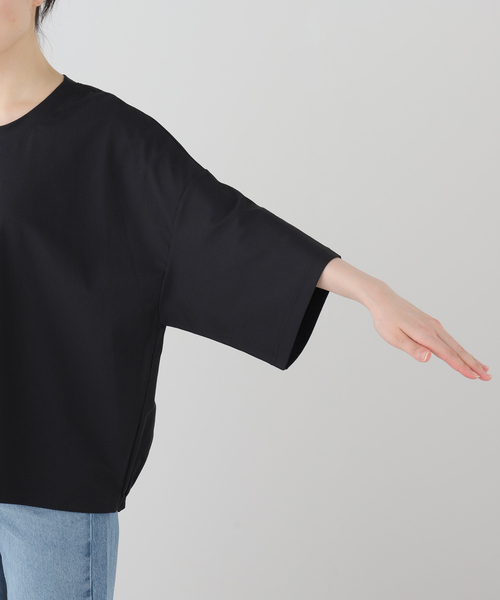 JOURNAL STANDARD LUXE（ジャーナルスタンダード　ラックス）の「トリコットバルーンプルオーバー（Tシャツ/カットソー・レディース・ライトグレー/ブラック/ホワイト・FREE）」の11枚目の写真