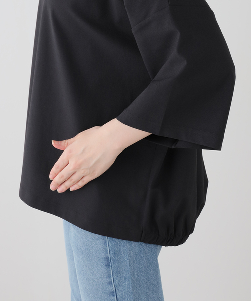 JOURNAL STANDARD LUXE（ジャーナルスタンダード　ラックス）の「トリコットバルーンプルオーバー（Tシャツ/カットソー・レディース・ライトグレー/ブラック/ホワイト・FREE）」の10枚目の写真