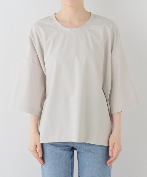 JOURNAL STANDARD LUXE（ジャーナルスタンダード　ラックス）の「トリコットバルーンプルオーバー（Tシャツ/カットソー・レディース・ライトグレー/ブラック/ホワイト・FREE）」の7枚目の写真