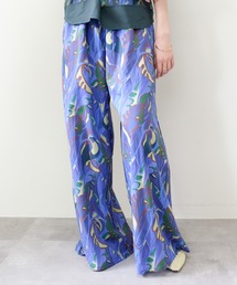 Botanical Bird Smocked Waist Easy Pants(ボタニカルバードウエストシャーリングイージーパンツ)