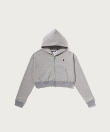 APE HEAD ONE POINT CROPPED ZIP HOODIE