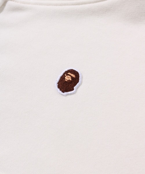 A BATHING APE（アベイシングエイプ）の「APE HEAD ONE POINT CROPPED ZIP HOODIE（パーカー・レディース・グレー/アイボリー・SMALL/MEDIUM）」の5枚目の写真
