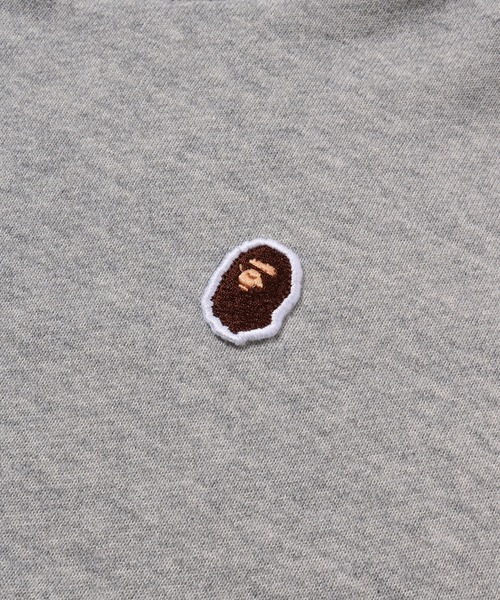 A BATHING APE（アベイシングエイプ）の「APE HEAD ONE POINT CROPPED ZIP HOODIE（パーカー・レディース・グレー/アイボリー・SMALL/MEDIUM）」の6枚目の写真