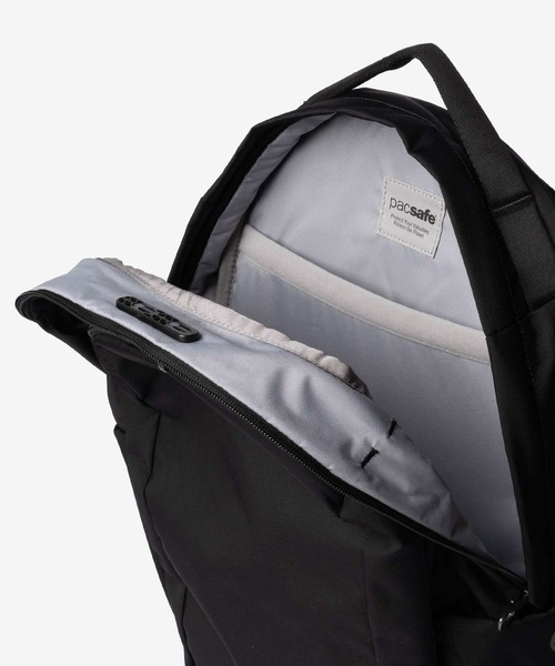 pacsafe(パックセーフ)の「【Pacsafe / パックセーフ】Pacsafe V 26L Tour Backpack / ツアー バックパック リュック 防犯機能(バックパック/リュック・メンズ・ブラック・FREE)」の18枚目の写真