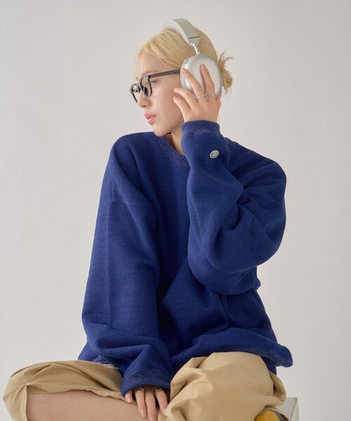 DISCUS(ディスカス)の「【DISCUS】別注インレイ裏シャギープルオーバー(Tシャツ/カットソー・レディース・ブルー/グレー/ブラウン/アイボリー・LARGE/MEDIUM)」の18枚目の写真