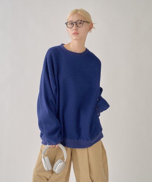 DISCUS(ディスカス)の「【DISCUS】別注インレイ裏シャギープルオーバー(Tシャツ/カットソー・レディース・ブルー/グレー/ブラウン/アイボリー・LARGE/MEDIUM)」の20枚目の写真