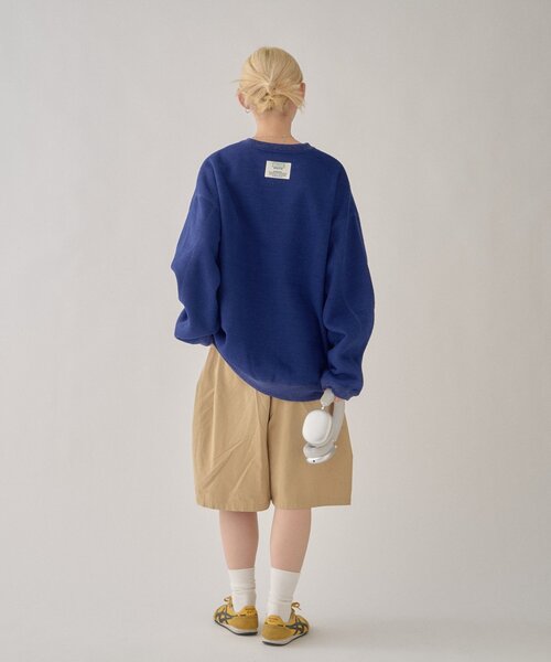 DISCUS(ディスカス)の「【DISCUS】別注インレイ裏シャギープルオーバー(Tシャツ/カットソー・レディース・ブルー/グレー/ブラウン/アイボリー・LARGE/MEDIUM)」の13枚目の写真