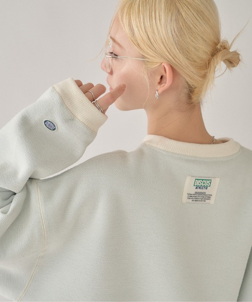 DISCUS(ディスカス)の「【DISCUS】別注インレイ裏シャギープルオーバー(Tシャツ/カットソー・レディース・ブルー/グレー/ブラウン/アイボリー・LARGE/MEDIUM)」の1枚目の写真