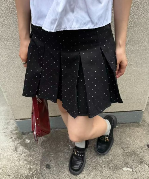 mebole（メボレ）の「dot box pleated mini skirt（スカート・レディース・ブラック・SMALL/MEDIUM）」の7枚目の写真