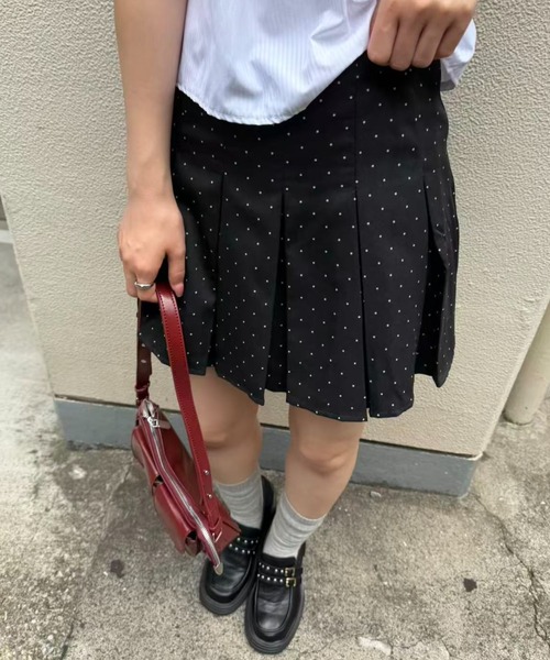mebole（メボレ）の「dot box pleated mini skirt（スカート・レディース・ブラック・SMALL/MEDIUM）」の21枚目の写真