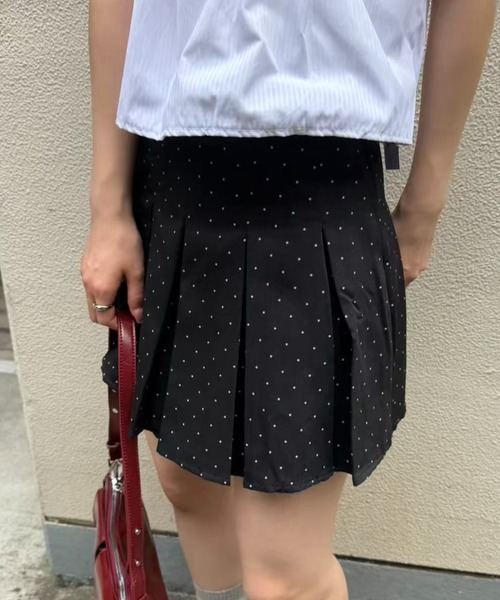 mebole（メボレ）の「dot box pleated mini skirt（スカート・レディース・ブラック・SMALL/MEDIUM）」の22枚目の写真
