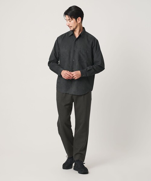 BEAUTY&YOUTH UNITED ARROWS(ビューティーアンドユースユナイテッドアローズ)の「【WEB限定 WARDROBE SMART】 ウールライク ステルスポケット 1P セミワイド パンツ(その他パンツ・メンズ・ダークグレー/ブラック・S/M/L/XL)」の7枚目の写真