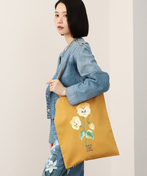 SOMETHING（サムシング）の「SOMETHING×TOLIGHT  トート バッグ（トートバッグ・レディース・ボルドー/イエロー/ライトインディゴブルー/キャメル・FREE）」の3枚目の写真