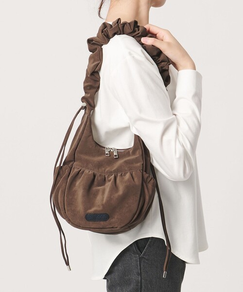 OUTDOOR PRODUCTS(アウトドアプロダクツ)の「【別注】<OUTDOOR PRODUCTS>Gather Sho SUE(ショルダーバッグ・レディース・ベージュ/ダークブラウン/ブラック・FREE)」の8枚目の写真