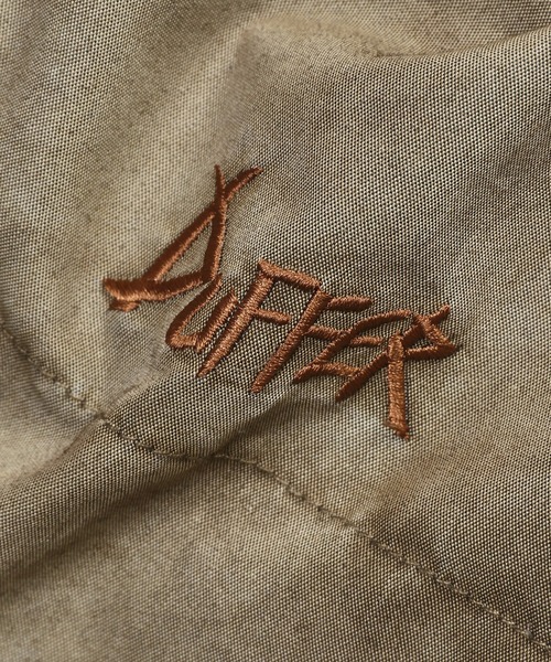 NANGA(ナンガ)の「NANGA×DUFFER SULPHUR DYES STANDCOLLAR DOWN JACKET:ナンガ別注 硫化染め スタンドカラー ダウンジャケット / フェード / ヴィンテージ風 / 650FP(ダウンジャケット/コート・メンズ・ベージュ/スミクロ・MEDIUM/SMALL/X-LARGE/LARGE)」の11枚目の写真