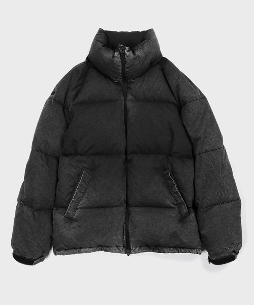 NANGA(ナンガ)の「NANGA×DUFFER SULPHUR DYES STANDCOLLAR DOWN JACKET:ナンガ別注 硫化染め スタンドカラー ダウンジャケット / フェード / ヴィンテージ風 / 650FP(ダウンジャケット/コート・メンズ・ベージュ/スミクロ・MEDIUM/SMALL/X-LARGE/LARGE)」の12枚目の写真