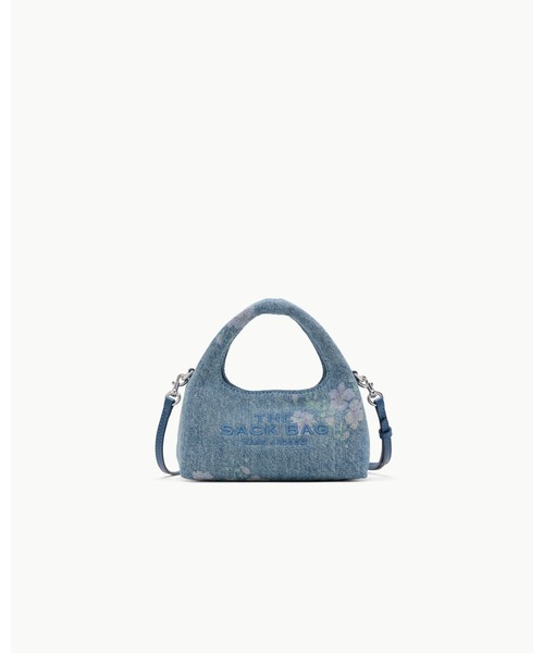 MARC JACOBS(マークジェイコブス)の「THE ANTIQUE FLORAL DENIM MICRO CROSSBODY SACK/ザ アンティーク フローラル デニム マイクロ クロスボディ サック バッグ(ショルダーバッグ・レディース・ブルー系その他・ONE SIZE)」の1枚目の写真