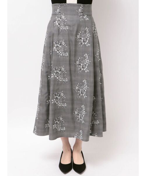 TONAL（トーナル）の「レース刺繍フレアスカート（スカート・レディース・ブラウン/グレー・SMALL/MEDIUM）」の22枚目の写真