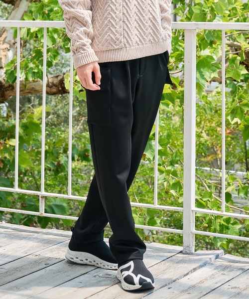 CALL&RESPONSE（コールアンドレスポンス）の「mp15220- ｶｰｺﾞﾊﾟﾝﾂ ﾀﾞﾝﾎﾞｰﾙﾆｯﾄ(263-1551-02)（カーゴパンツ・メンズ・ブラック/ベージュ・5/4/2）」の10枚目の写真