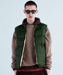 Eddie Bauer｜エディーバウアーのダウンベスト（グリーン・カーキ/緑色