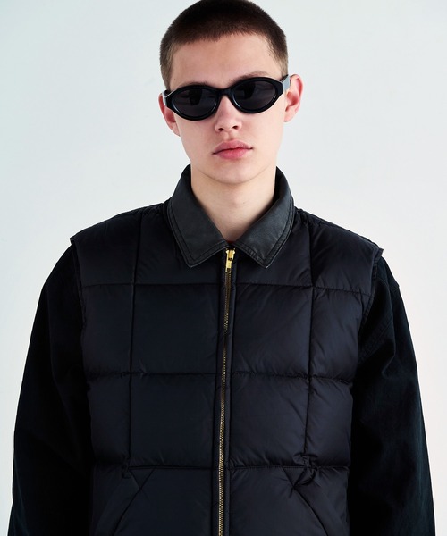 Eddie Bauer（エディーバウアー）の「Eddie Bauer(エディー・バウアー) CANADIAN VEST ダウンベスト メンズ E242432M（ダウンベスト・メンズ・グリーン/ブラック/ネイビー・L/M）」の4枚目の写真