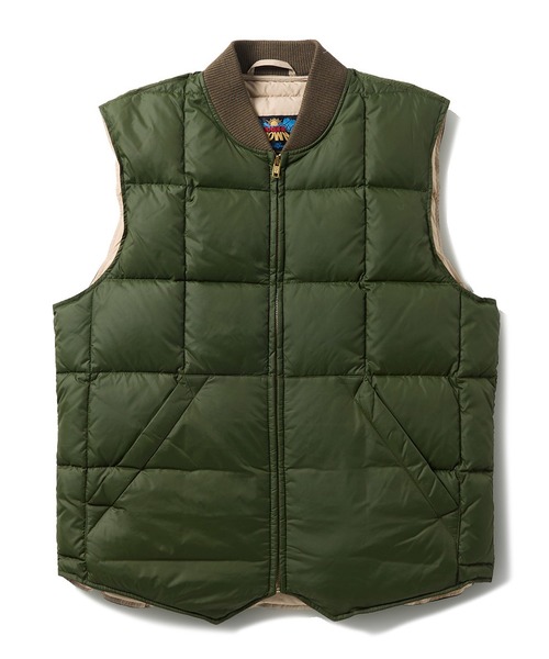 Eddie Bauer（エディーバウアー）の「Eddie Bauer(エディー・バウアー) CANADIAN VEST ダウンベスト メンズ E242432M（ダウンベスト・メンズ・グリーン/ブラック/ネイビー・L/M）」の10枚目の写真