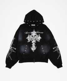 Figments（フィグメンツ）の「Y2Kゴシッククロスジップパーカー（パーカー）」