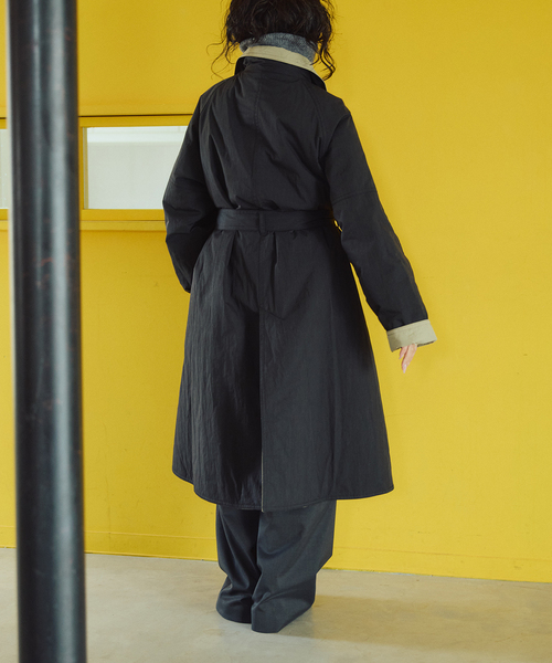 IENA LA BOUCLE(イエナラブークル)の「IENA LA BOUCLE リバーパテットキルティングコート(その他アウター・レディース・ブラック/ベージュ系その他・36/38)」の9枚目の写真