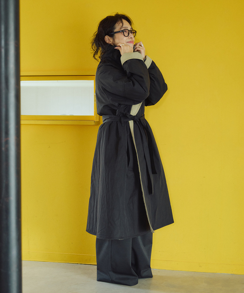 IENA LA BOUCLE(イエナラブークル)の「IENA LA BOUCLE リバーパテットキルティングコート(その他アウター・レディース・ブラック/ベージュ系その他・36/38)」の10枚目の写真